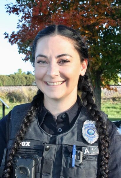 Officer Sierra Fox outside