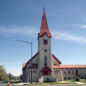 Exterior of St. Paul Lutheran Church in Postville